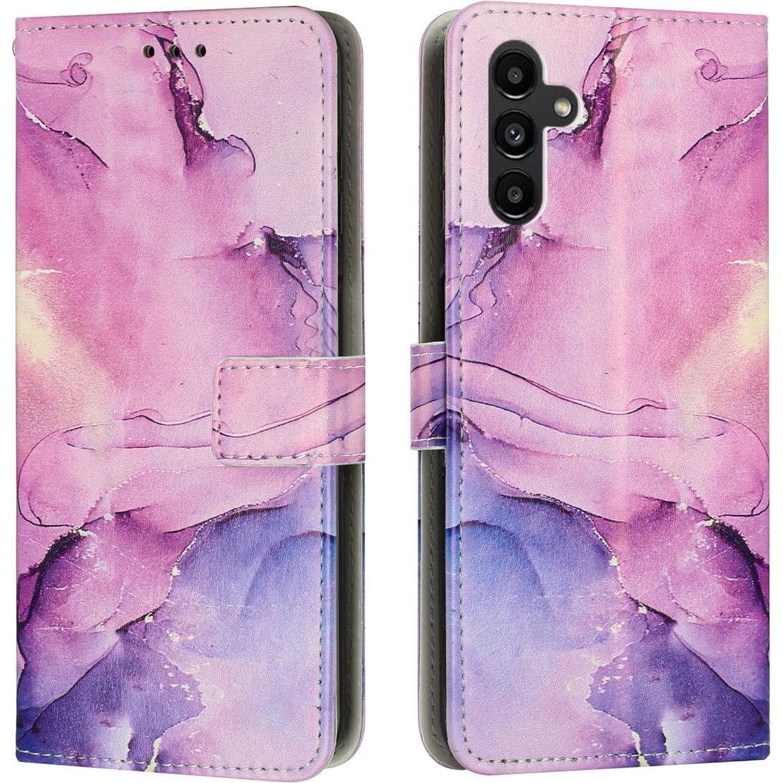 König Design Hülle Handy Schutz für Samsung Galaxy A04e A34 A54 Case Cover Marmor Tasche Etui (Samsung Galaxy A54 5G), S...