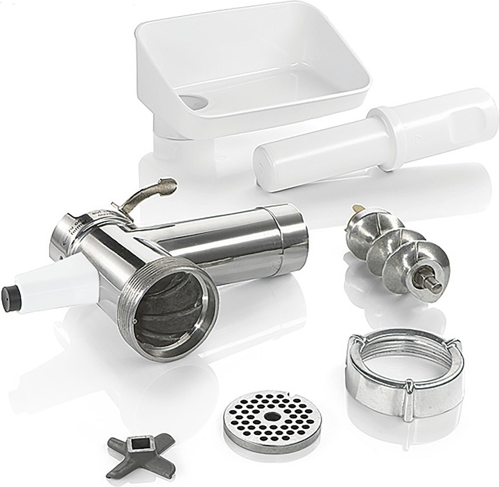 Actual product image Bosch Hausgeräte Meat mincer attachment, tamper, stainless steel perforated disc 4.5 mm, MUZ5FW1