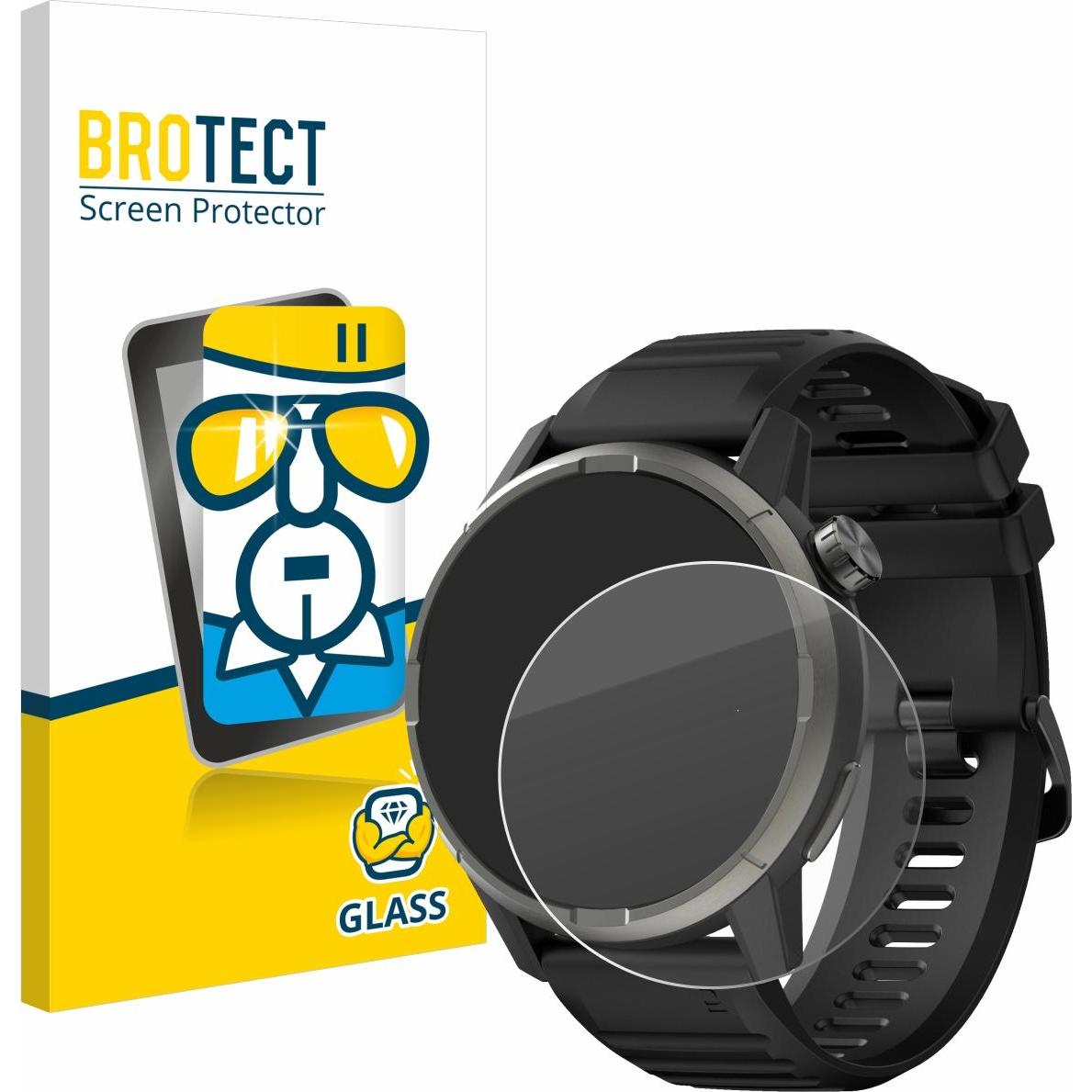 Thumbnail - BROTECT Panzerglas Hartglas Displayschutz, Smartwatch Schutzfolie, Transparent