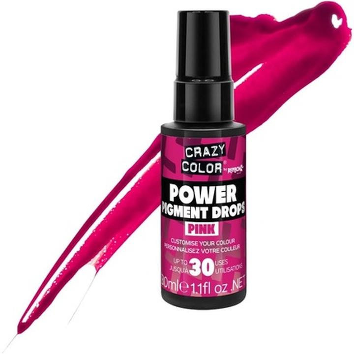 Produktbild Crazy Color Pink Power Pigments Ultra Concentrated Custom Toner & Semi-Permanent Dye 30ml