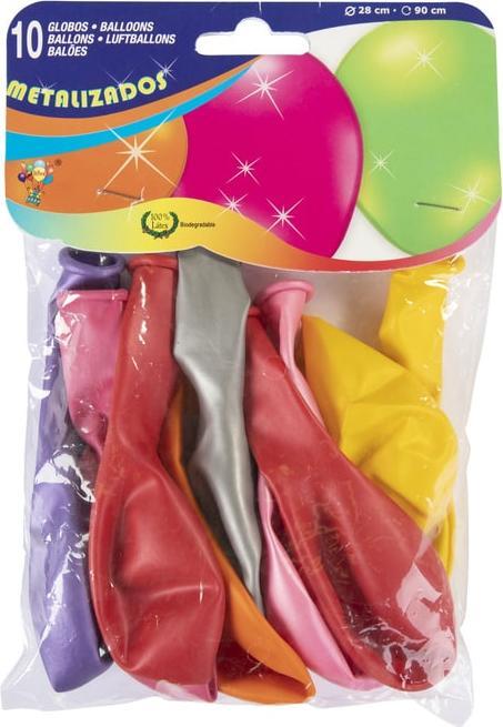 Produktbild Globos Europe Luftballons - bunt-metallic - 10 Stück (10x)