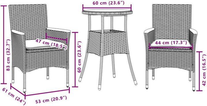 Produktbild VidaXL Kendricks (60 cm)
