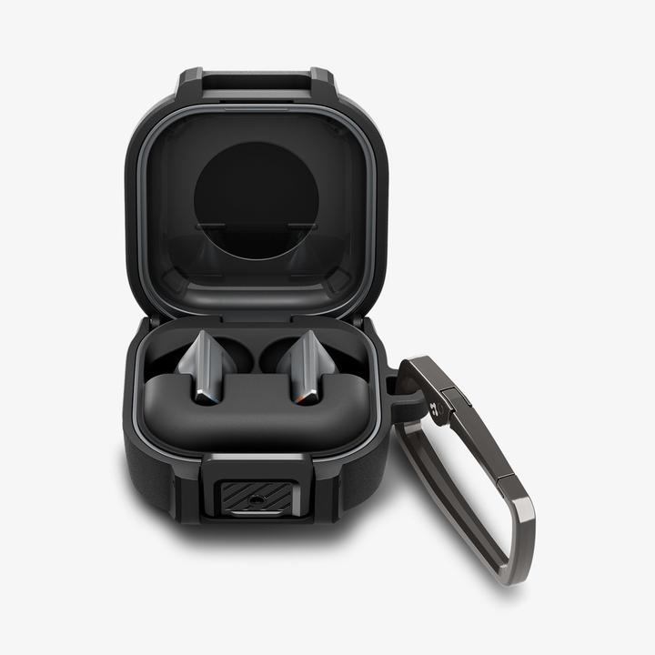 Actual product image Spigen - Lock Fit (ACS11202) - Samsung Galaxy Buds 4 / Buds 4 Pro - Matte Black
