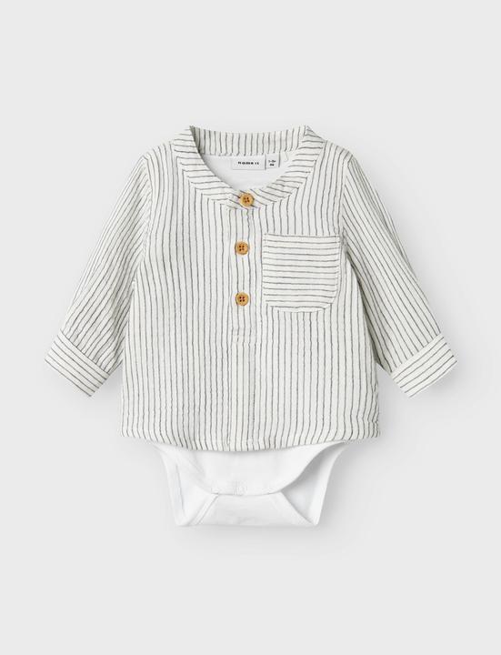 Actual product image Name it Gestreifter Strampler Hemd (56)