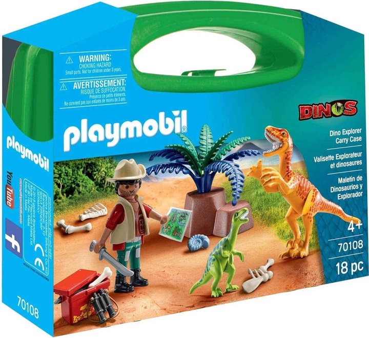 Actual product image Playmobil 70108 VALIGETTA GRANDE DINOSAURI (70108, Playmobil dinos)