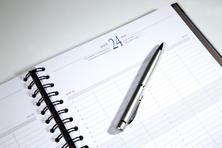 Produktbild Exacompta Agenda Time 29W Toile (A4, 1 Tag / 1 Seite)