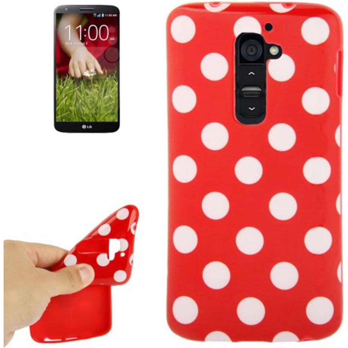 König Design Handyhülle TPU Hülle für LG Optimus G2 / D801 (Optimus G2), Smartphone Hülle, Rot