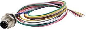 Image du produit RND Electronics Connecteur rond pour capteur Connecteur 8 pôles droit Soudé Montage sur panneau