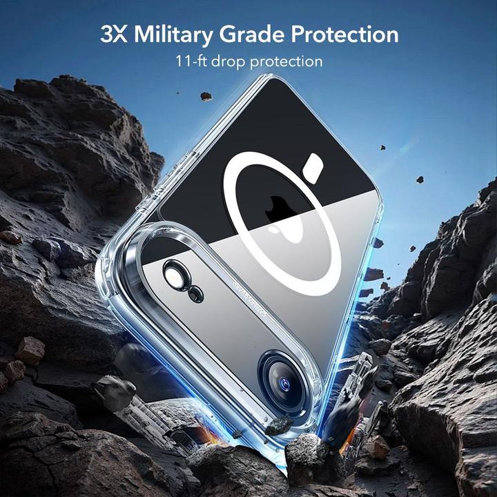 Produktbild ESR Classic Hybrid Magnetic Case (Camera Control), for iPhone 17 Air, Clear (Apple iPhone 17 Pro)
