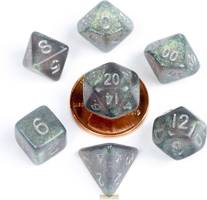 Grigio polvere di stelle con numeri d'argento