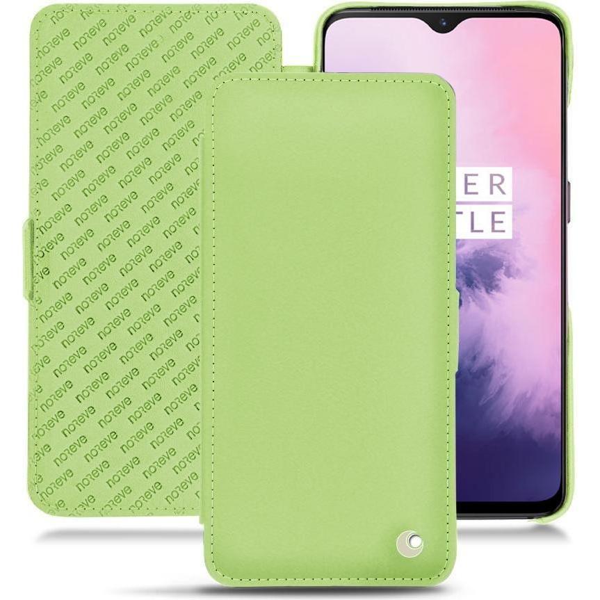 Noreve Lederschutzhülle horizontal (OnePlus 7), Smartphone Hülle, Grün