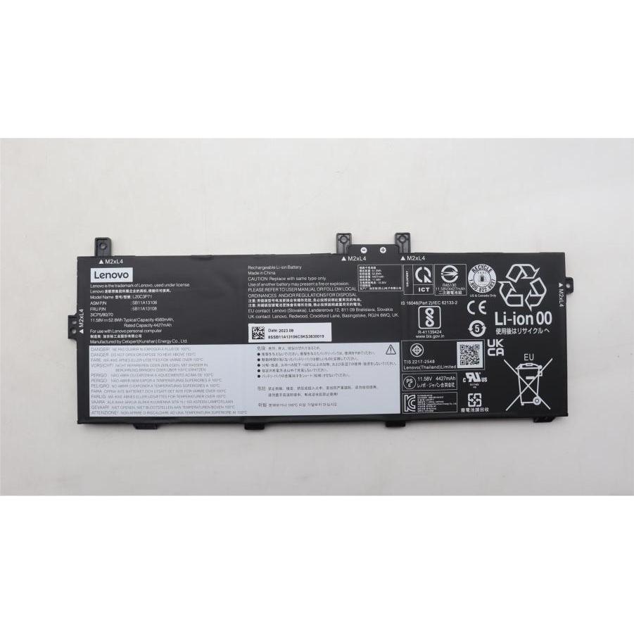 Lenovo BATTERY Internal, 3c, 52.8Wh (3 Zellen), Notebook Akku