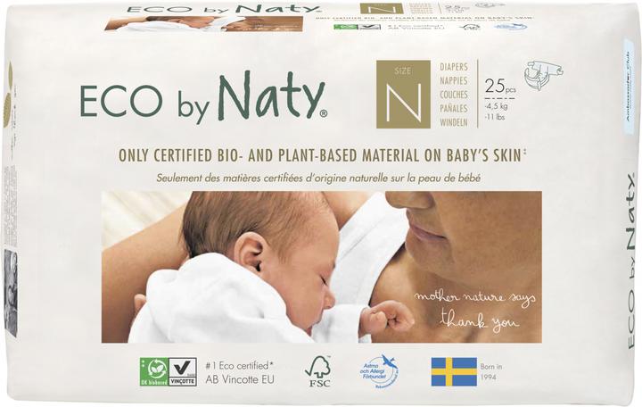 Actual product image Naty Organic diaper (Size 0, Pack, 25 Piece)