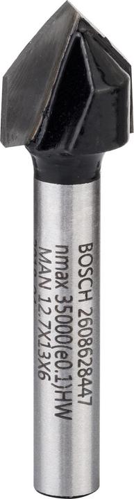 Actual product image Bosch Professional Zubehör V-groove cutter 6 mm. D1 12.7 mm. L 12.7 mm. G 45 mm. 90°