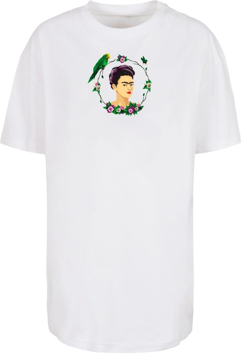 Produktbild Merchcode Ladies Frida Kahlo - Botanic frame Oversized Boyfriend Tee - 118623 (XS)