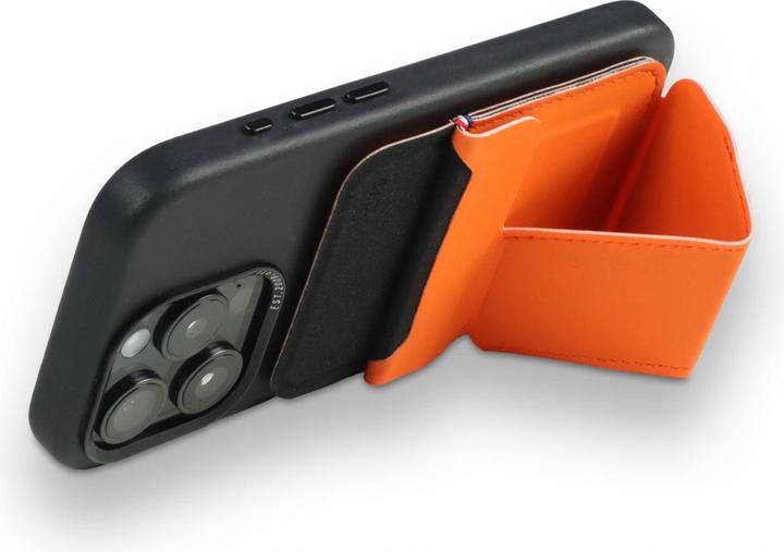 Actual product image Decoded Silicone MagSafe Card Stand Sleeve Apricot Crush