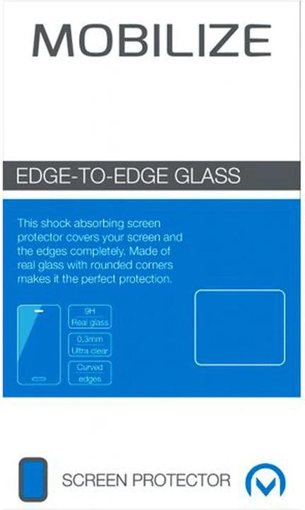 Actual product image Mobilize Edge-To-Edge Glass Screen Protector Apple iPhone X/XS Black (1 Piece, Apple iPhone XS, Apple iPhone X, Apple iPhone 11 Pro)
