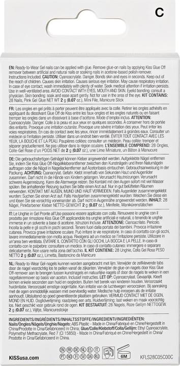 Produktbild KISS Nails - Ks Gel Sculpted Nails - Hold Me Closer (Kunstnägel, Off White)