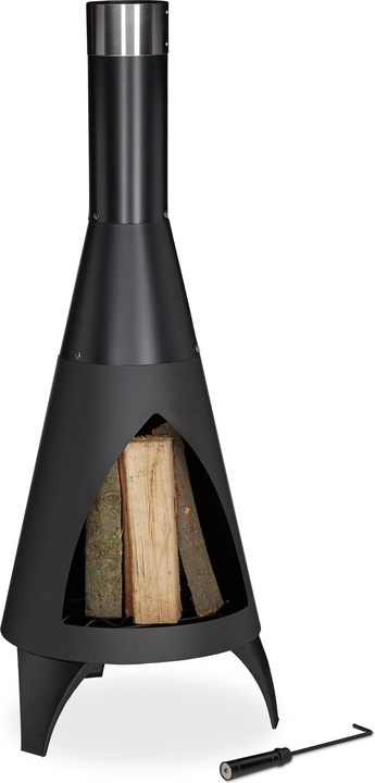 Actual product image Relaxdays Patio Heater with Poker