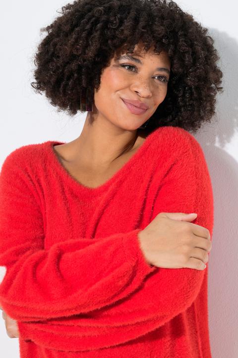 Produktbild Angel of Style Pullover, Straight Fit, Fancystrick, Ballonärmel (60)