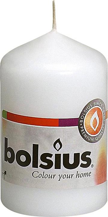 Bolsius Pillar candle 8x4,8cm white (15 pcs.)