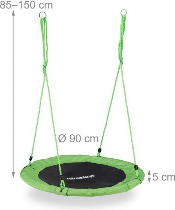 Actual product image Relaxdays 90 cm Nest Swing