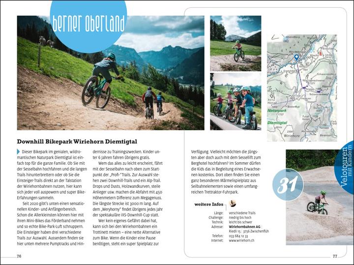 Image du produit Velotouren mit Kindern Erlebnis Schweiz (Allemand, Hallwag Kümmerly+Frey AG, 2022)