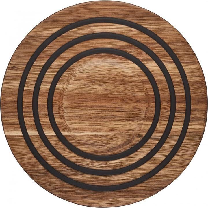 Le Creuset Dessous de plat magnétique en bois d'acacia (1 x, Dessous de poêle)