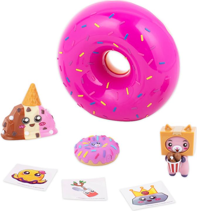 Lankybox 2182 Mystery Donut, Collectible Mini Figures, 6 Exciting Toys to Discover Inside, Officiall
