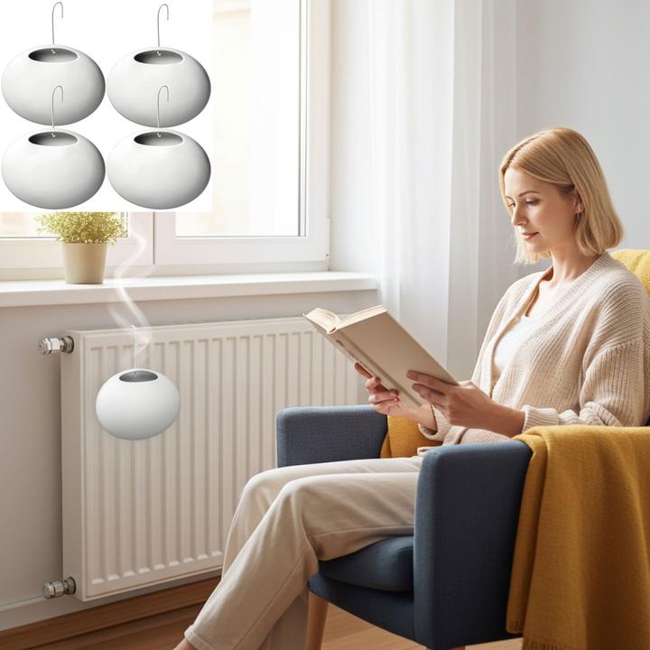 Produktbild Tescoma 4er-Set Wasserverdunster für Heizkörper, Keramik, 420 ml