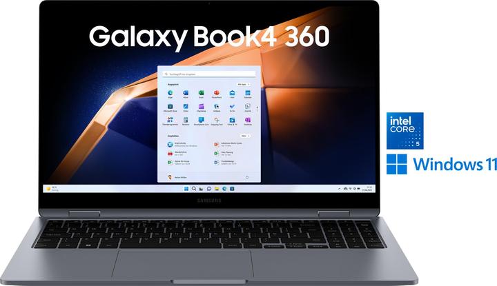 Image du produit Samsung Galaxy Book4 360 (15.59", Intel Core 5 120U, 16 Go, 512 Go, DE)