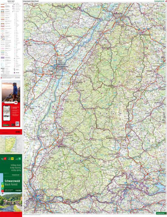 Produktbild Schwarzwald, Strassen- und Freizeitkarte 1:150.000, freytag & berndt