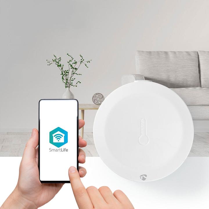 Immagine prodotto Nedis Smart Klimasensor ZBSC10WT | Zigbee 3.0 | Batteriebetrieben | Android™ / IOS | Weiss