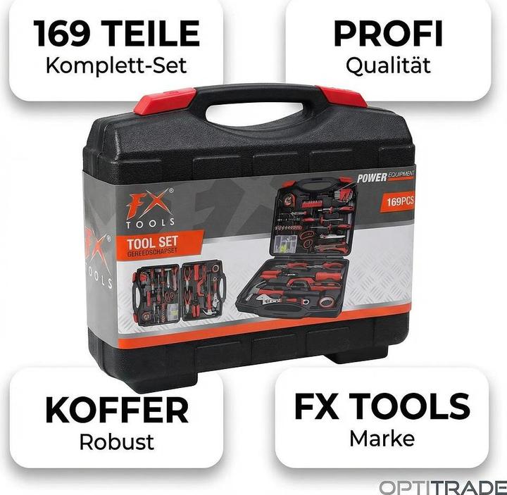 Actual product image FX Tools Werkzeugkoffer-Set (169 pieces)