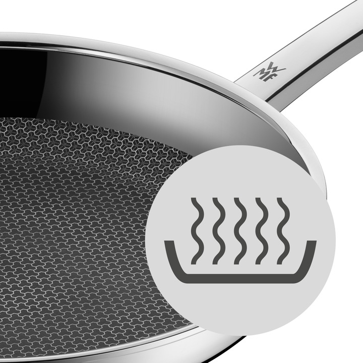 Productafbeelding WMF Serveer Smoorpan Roestvrij Staal 28cm Profi Resist Inductie Gecoat (28 cm, Koekenpan, Aluminium, Roestvrij staal)