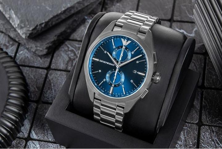 Immagine prodotto Emporio Armani Claudio AR11481 Herrenuhr + Box (Cronografo, Orologio da polso analogico, 42 mm)