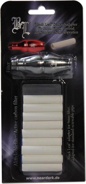 Produktbild Black Leaf Metal Schraubpfeife + Filteradapter Silver