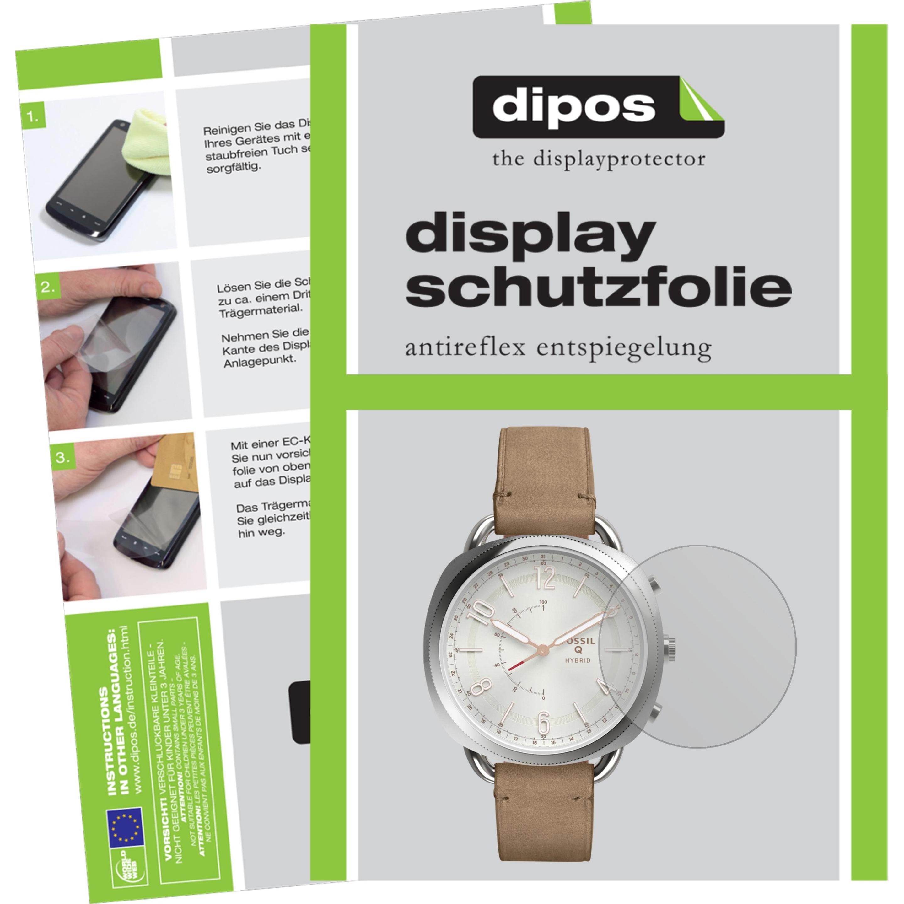 Dipos Displayschutzfolie Antireflex, Smartwatch Schutzfolie, Transparent