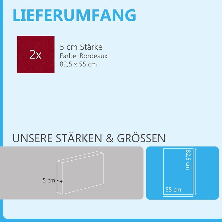 Label énergétique Platino24 Schallabsorber Akustikpaneele-Set (2 Stück) (2 pcs)