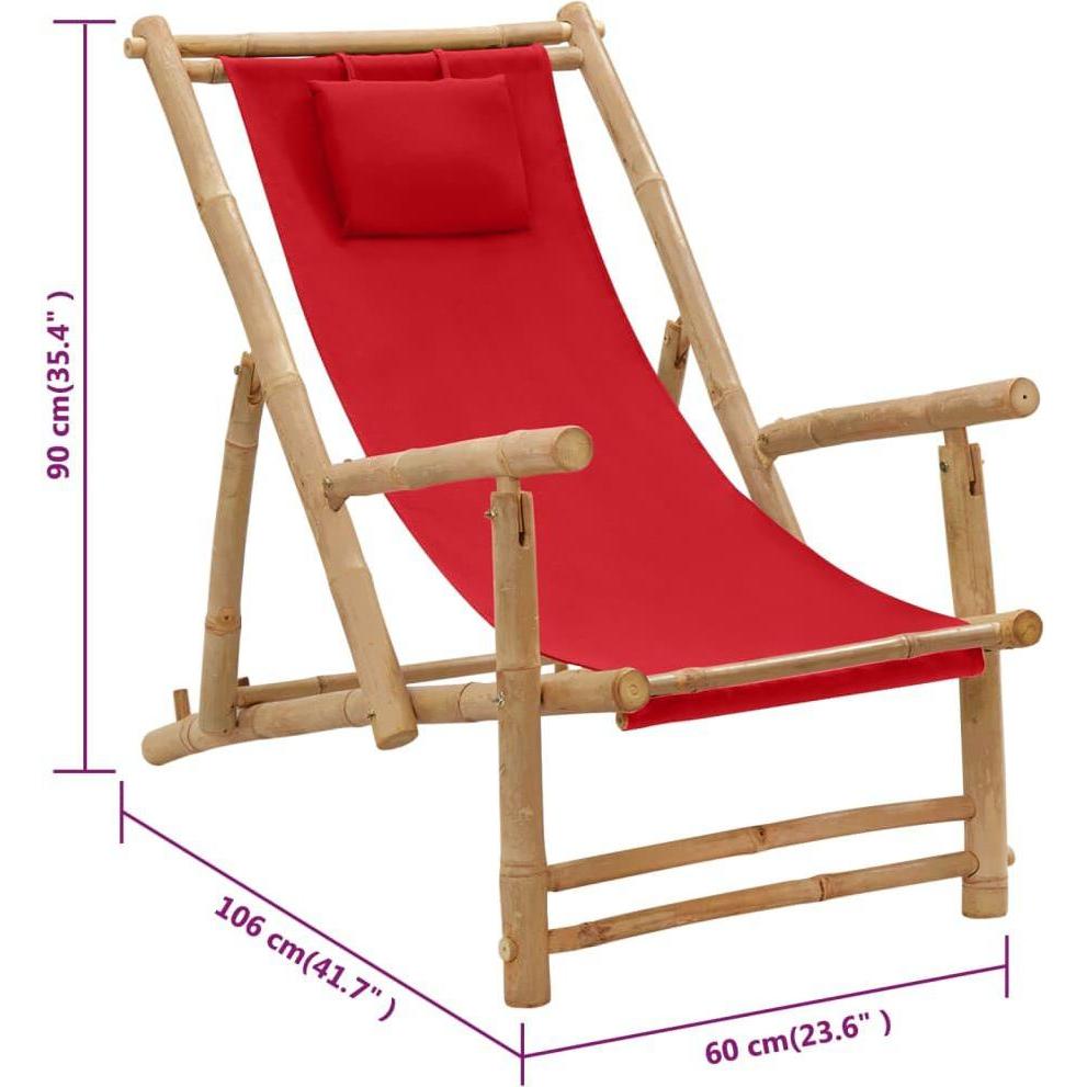 VidaXL, Liegestuhl, Kerneels (106 cm)