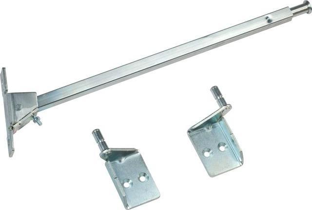 Actual product image Dormakaba Closing sequence selector SR 390 surface-mounted galvanised and silver-coloured lacquered (Wooden door, Indoor)