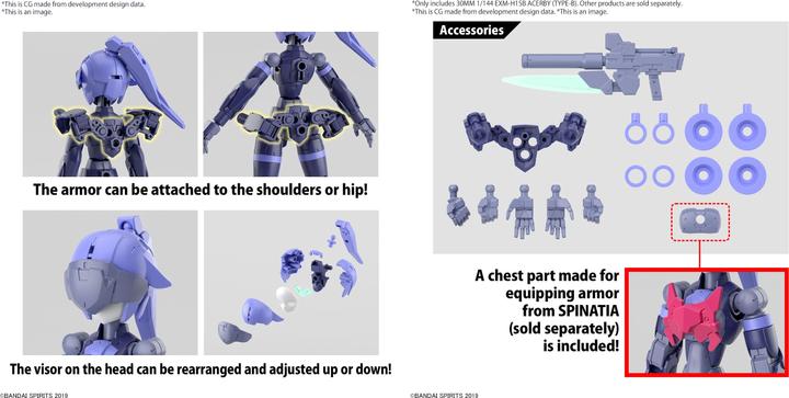 Image du produit Bandai 30MM - 1/144 EXM-H15B Acerby (Type-B) - Model Kit