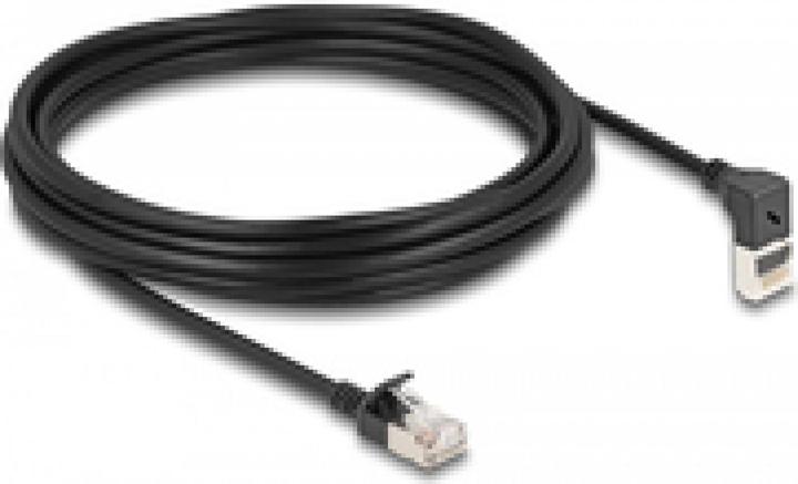 Produktbild Delock RJ45 Netzwerkkabel Cat.6A S/FTP Slim 90° oben gewinke (S/FTP, CAT6a, 5 m)