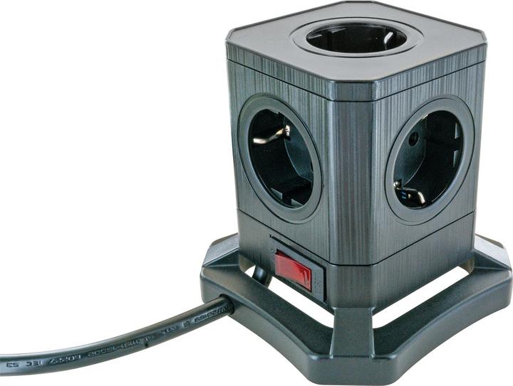 Actual product image Schwaiger Power tower sockets 7x Schuko+2x USB (5 x, 1.80 m)