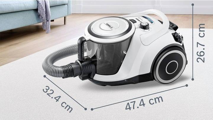 Actual product image Bosch Hausgeräte BGC41XALL GS41 Series / 6 white