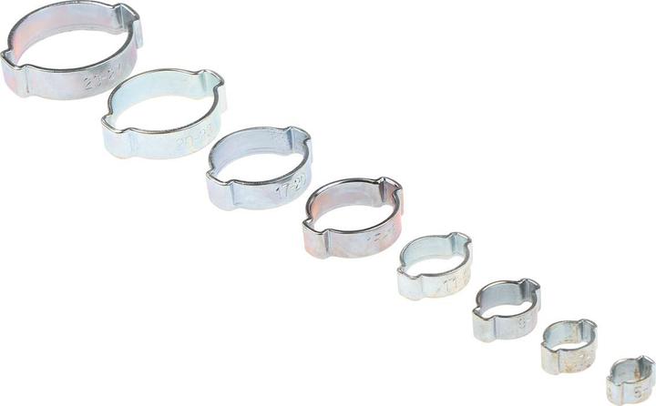 RS PRO 200pcs zinc plated steel O clip kit