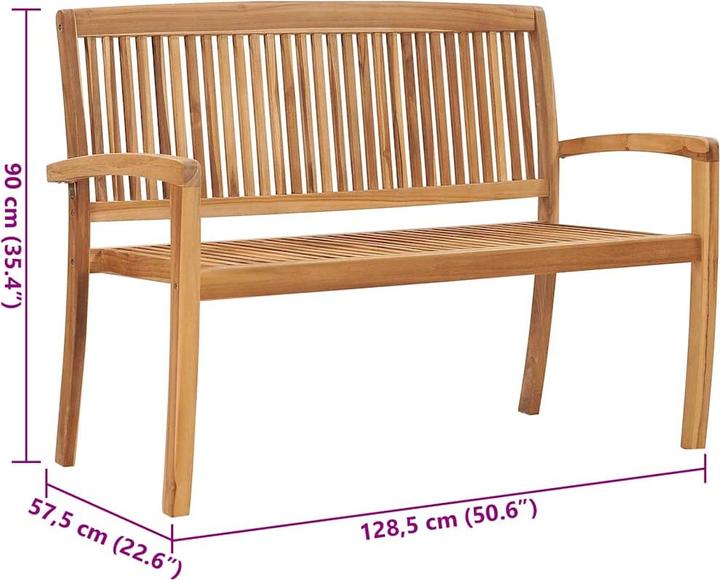 Actual product image vidaXL Garden bench