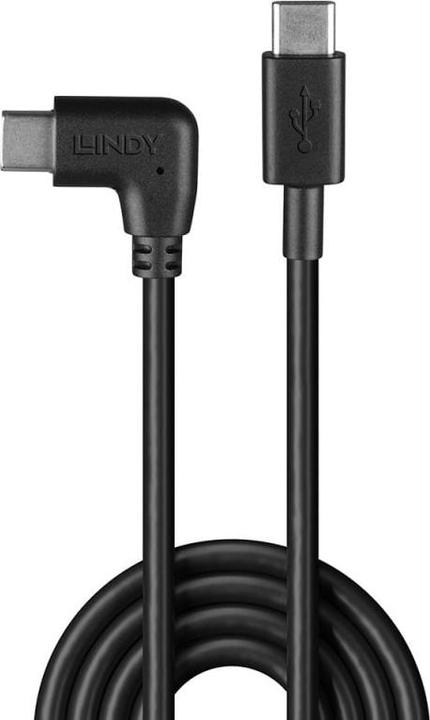 Image du produit Lindy Câble USB 2.0 type C de 1 mètre à angle droit (1 m, USB 2.0, 60 W)