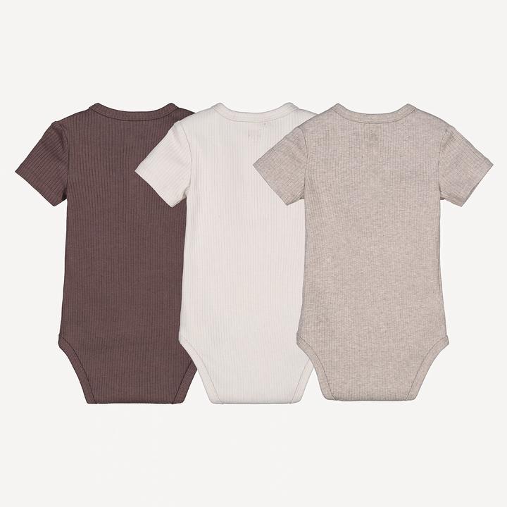 Produktbild La Redoute Collections 3er-Pack gerippte Baby Kurzarm-Bodys (68)