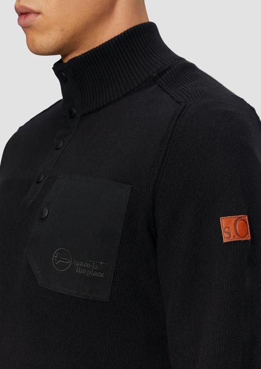 Produktbild S.Oliver Strickpullover Sportiver Strick-Troyer im Fabricmix (L)